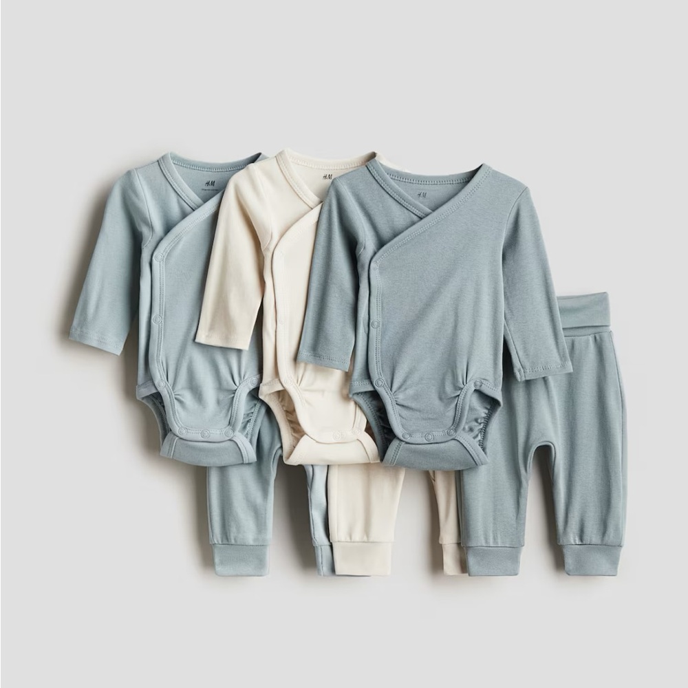 H&M Body Suits  and Pants Sets Soft and Cozy Sleepwear organic cotton